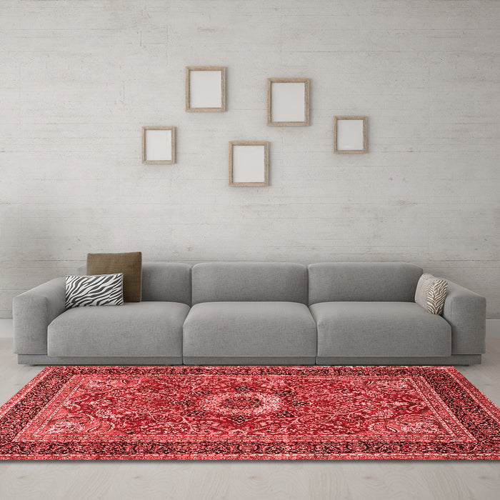 Traditional Red Washable Rugs