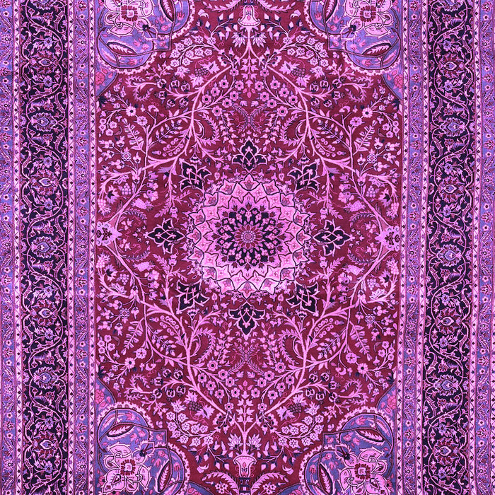 Machine Washable Persian Purple Traditional Area Rugs, wshtr3974pur