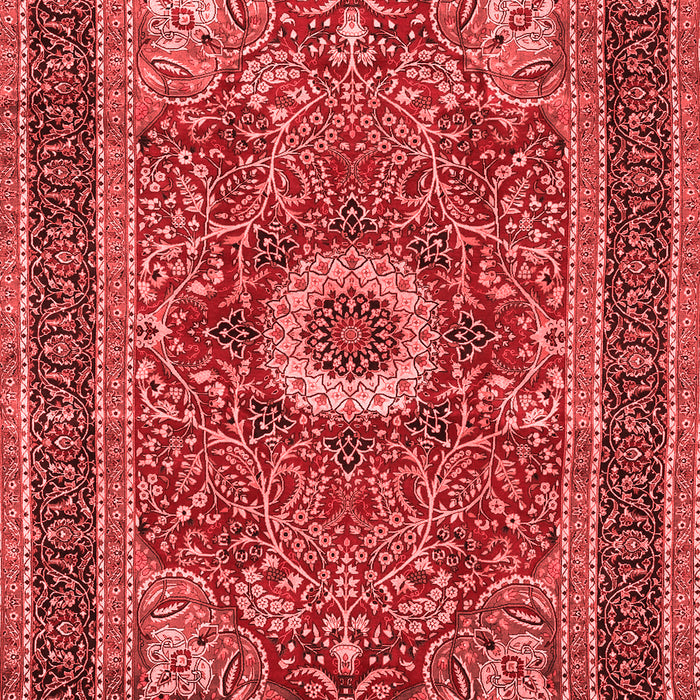 Machine Washable Persian Red Traditional Rug, wshtr3974red