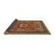 Sideview of Persian Brown Traditional Rug, tr3974brn