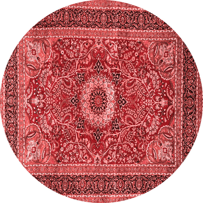 Machine Washable Persian Red Traditional Rug, wshtr3974red
