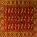 Square Persian Yellow Traditional Rug, tr3975yw