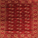 Serging Thickness of Persian Orange Traditional Rug, tr3975org