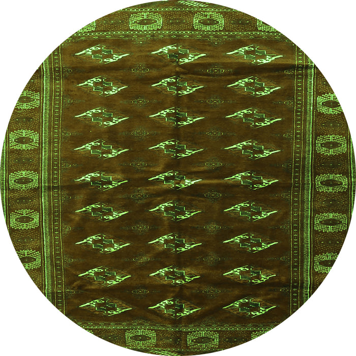 Machine Washable Persian Green Traditional Area Rugs, wshtr3975grn