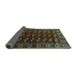 Sideview of Persian Turquoise Traditional Rug, tr3975turq