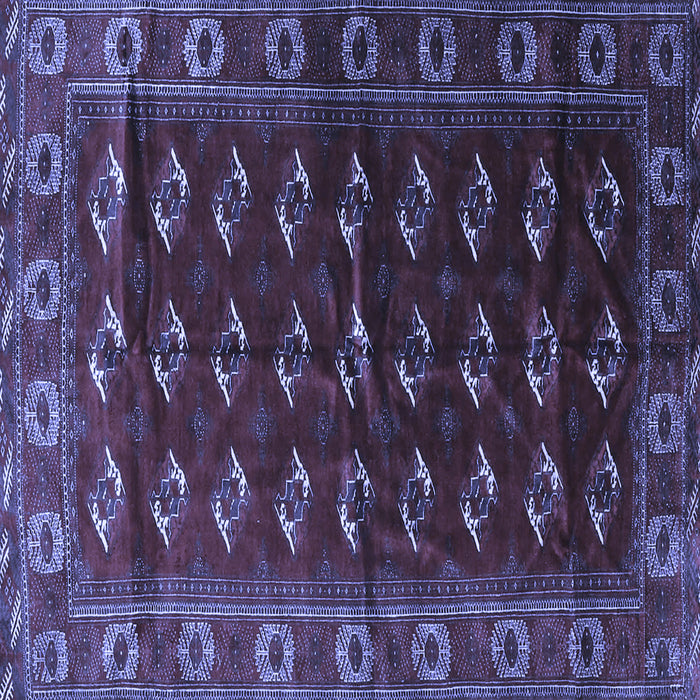 Square Persian Blue Traditional Rug, tr3975blu