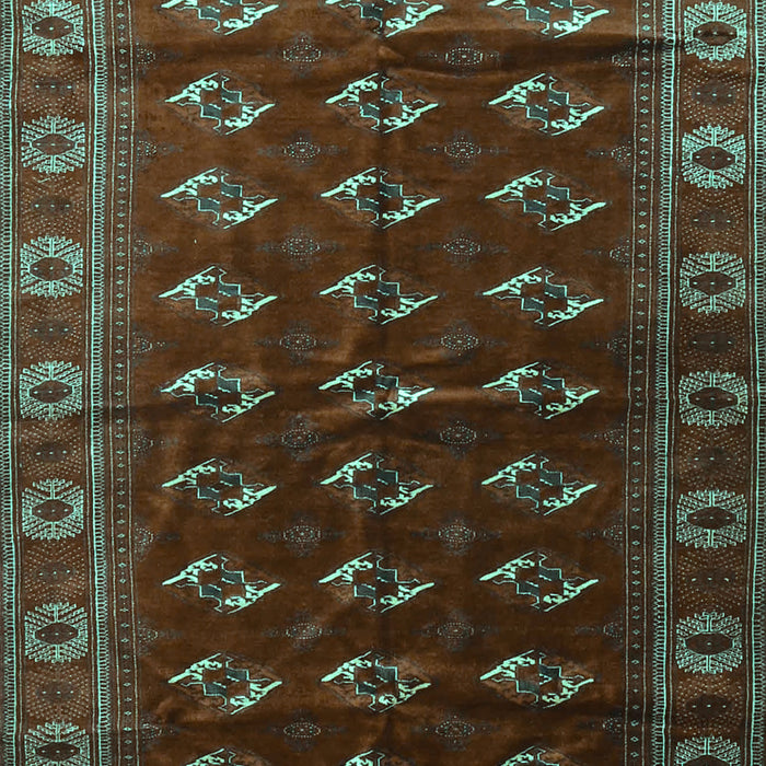 Machine Washable Persian Turquoise Traditional Area Rugs, wshtr3975turq