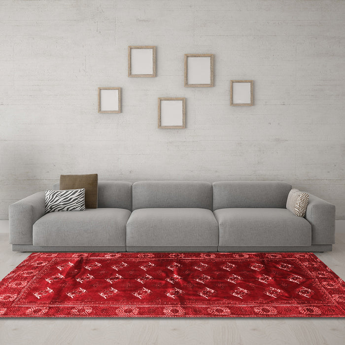 Traditional Red Washable Rugs