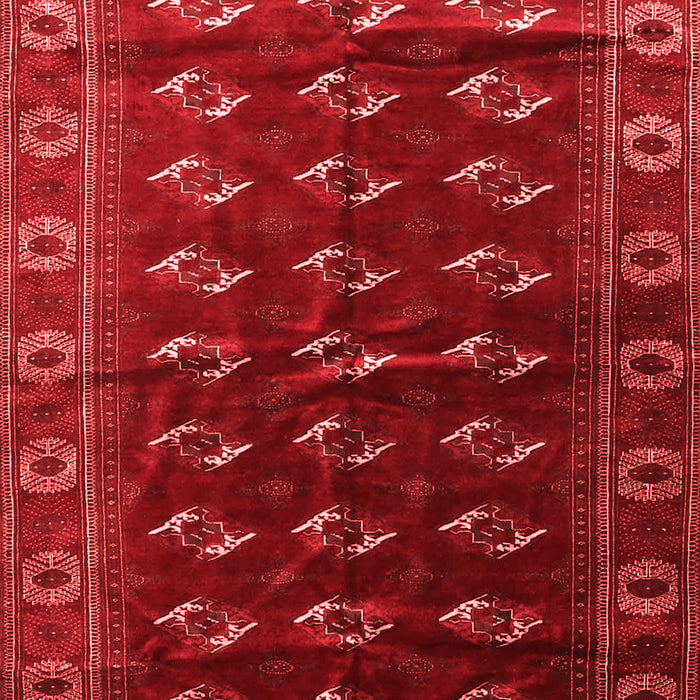 Machine Washable Persian Red Traditional Rug, wshtr3975red
