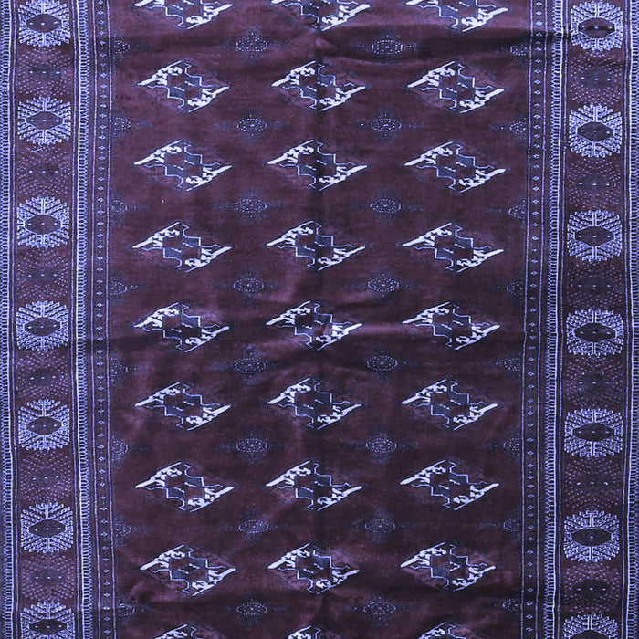 Machine Washable Persian Blue Traditional Rug, wshtr3975blu