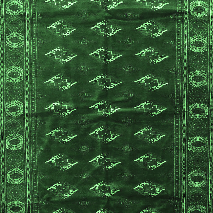 Machine Washable Persian Emerald Green Traditional Area Rugs, wshtr3975emgrn