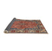 Sideview of Traditional Brown Red Persian Rug, tr3976