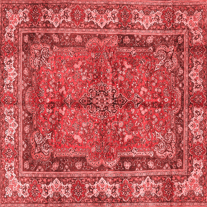 Machine Washable Persian Red Traditional Rug, wshtr3976red