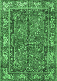 Persian Emerald Green Traditional Rug, tr3976emgrn
