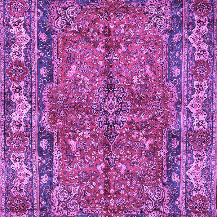 Machine Washable Persian Purple Traditional Area Rugs, wshtr3976pur