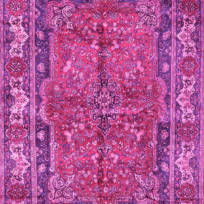 Machine Washable Persian Pink Traditional Rug, wshtr3976pnk