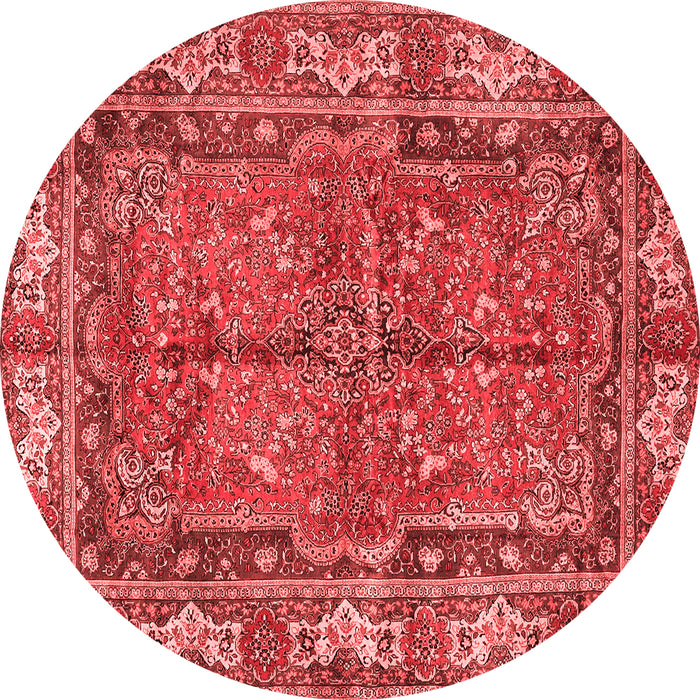 Machine Washable Persian Red Traditional Rug, wshtr3976red