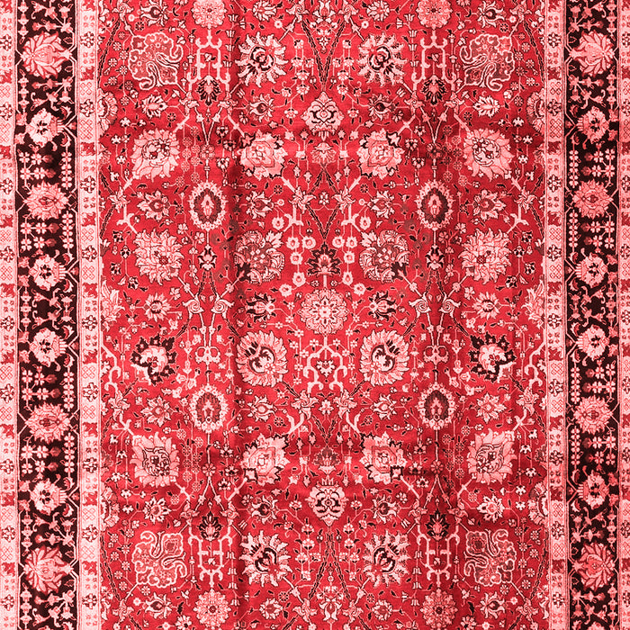Machine Washable Persian Red Traditional Rug, wshtr3977red