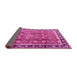 Sideview of Persian Pink Traditional Rug, tr3977pnk