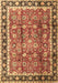 Machine Washable Persian Brown Traditional Rug, wshtr3977brn