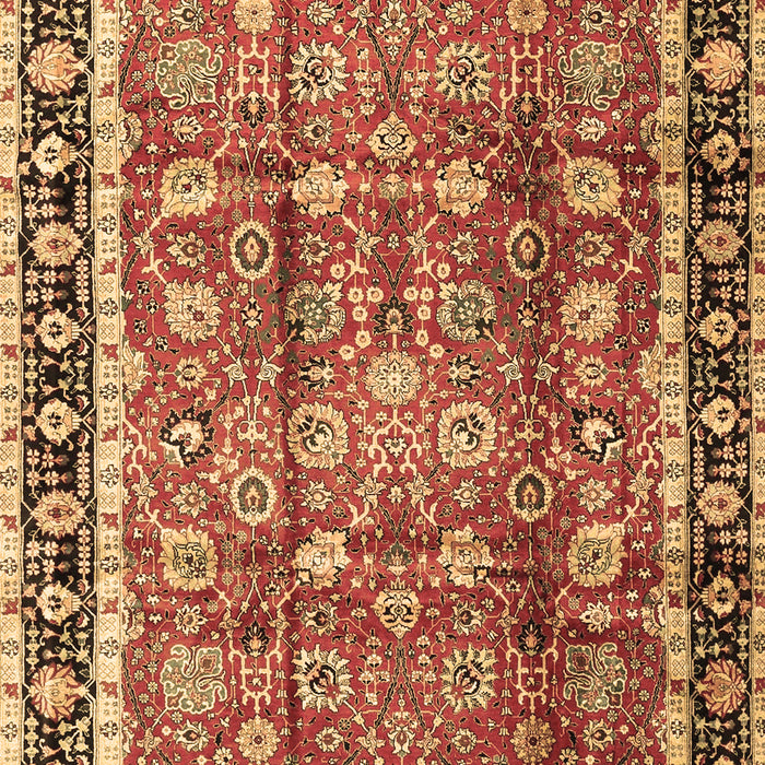 Machine Washable Persian Brown Traditional Rug, wshtr3977brn