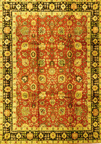 Persian Yellow Traditional Rug, tr3977yw