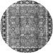 Square Persian Gray Traditional Rug, tr3977gry