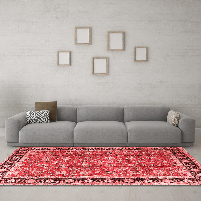 Traditional Red Washable Rugs
