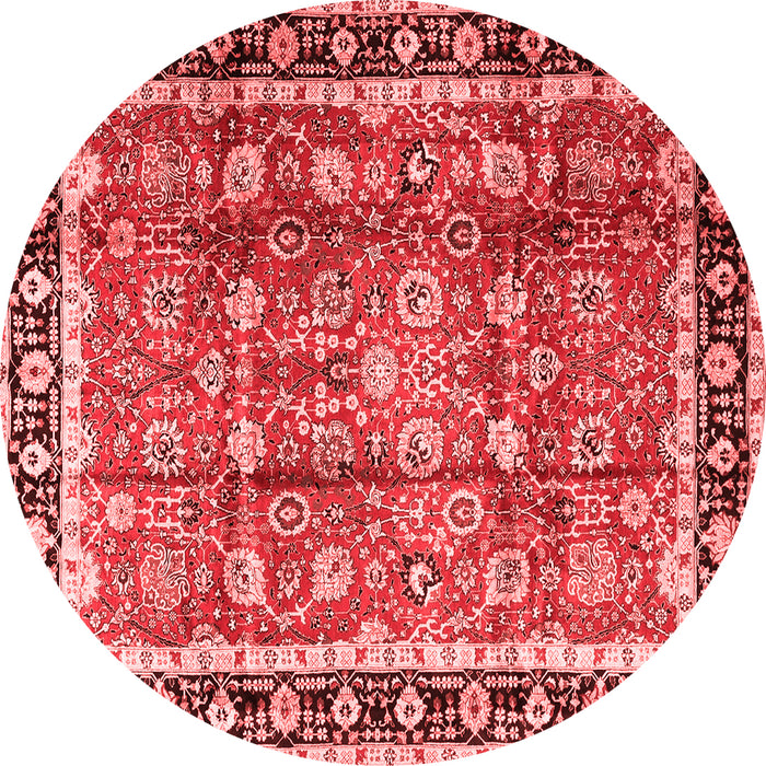 Machine Washable Persian Red Traditional Rug, wshtr3977red