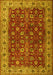 Machine Washable Persian Yellow Traditional Rug, wshtr3978yw