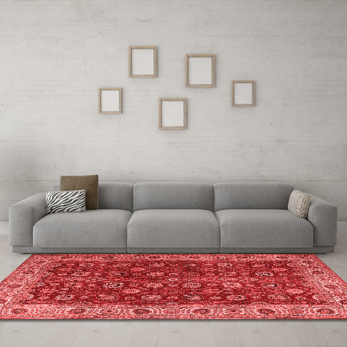 Traditional Red Washable Rugs