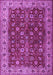 Machine Washable Persian Purple Traditional Area Rugs, wshtr3978pur