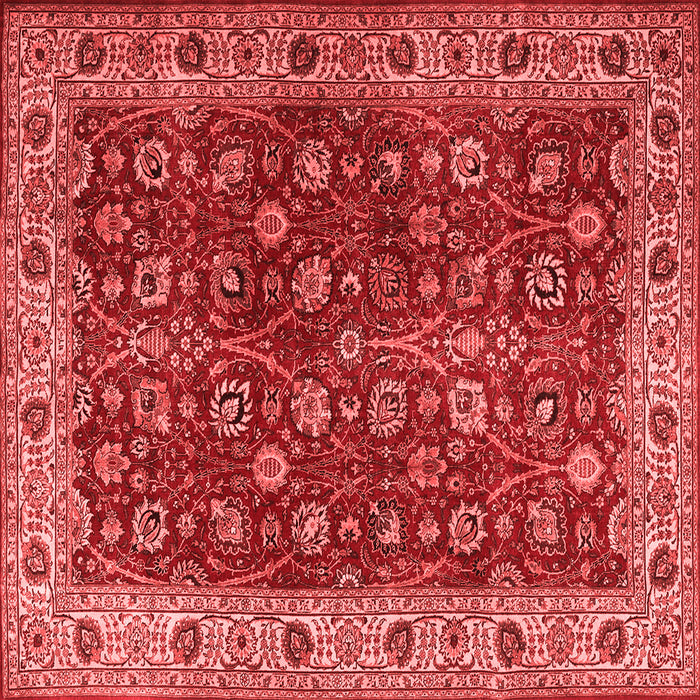 Machine Washable Persian Red Traditional Rug, wshtr3978red