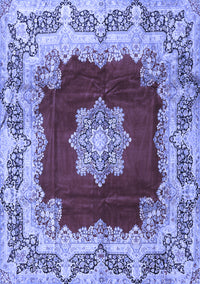 Medallion Blue Traditional Rug, tr3979blu