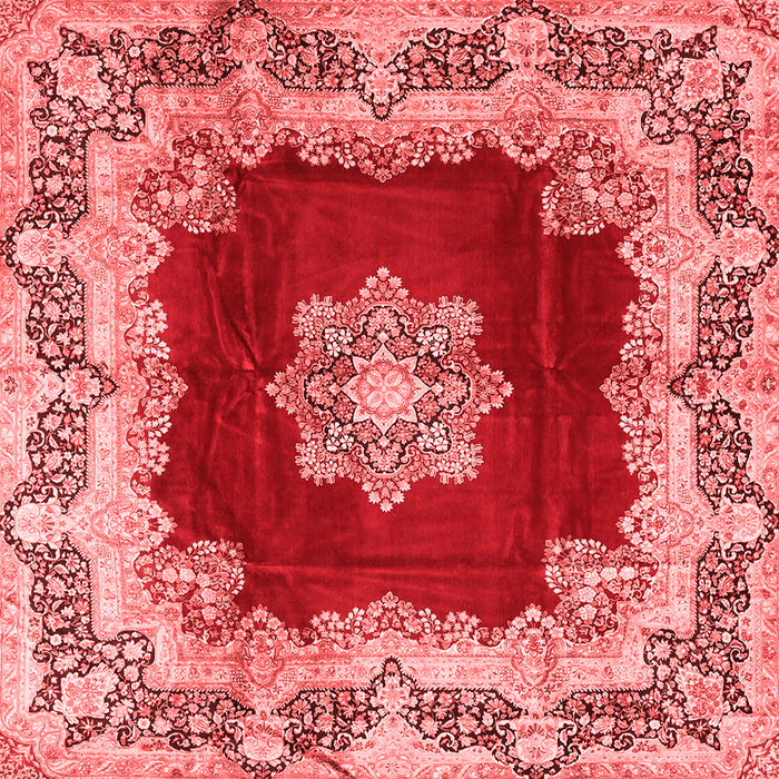 Medallion Red Traditional Rug, tr3979red