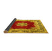 Sideview of Medallion Yellow Traditional Rug, tr3979yw