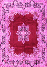 Medallion Pink Traditional Rug, tr3979pnk