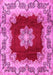 Medallion Pink Traditional Rug, tr3979pnk
