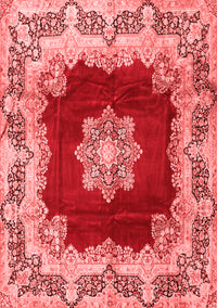 Medallion Red Traditional Rug, tr3979red