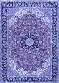 Medallion Blue Traditional Rug, tr397blu