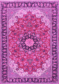 Medallion Pink Traditional Rug, tr397pnk