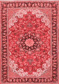 Medallion Red Traditional Rug, tr397red