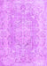 Machine Washable Persian Purple Traditional Area Rugs, wshtr3980pur