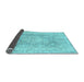 Sideview of Persian Light Blue Traditional Rug, tr3980lblu