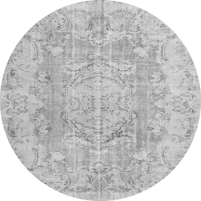 Square Persian Gray Traditional Rug, tr3980gry