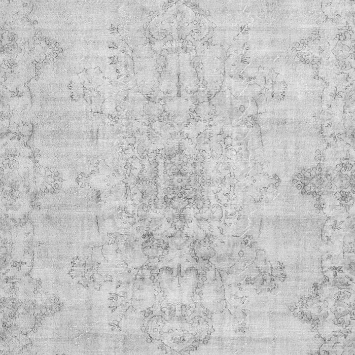 Serging Thickness of Machine Washable Persian Gray Traditional Rug, wshtr3981gry