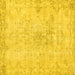 Square Persian Yellow Traditional Rug, tr3981yw