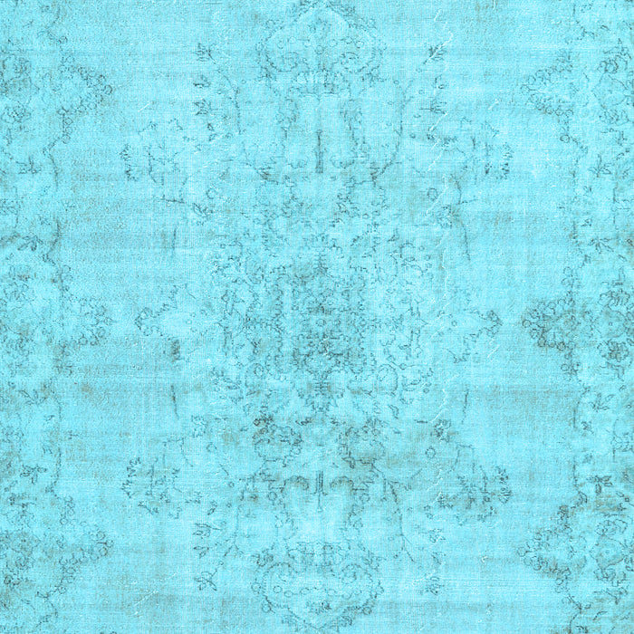 Machine Washable Persian Light Blue Traditional Rug, wshtr3981lblu