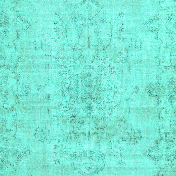 Machine Washable Persian Turquoise Traditional Area Rugs, wshtr3981turq