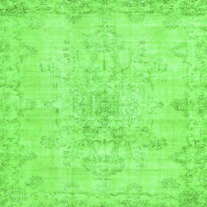 Serging Thickness of Persian Green Traditional Rug, tr3981grn